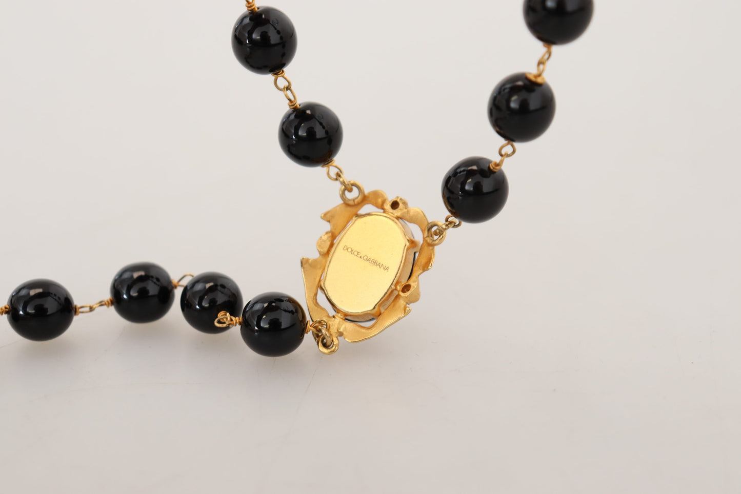 Elegant Gold Crystal Cross Necklace