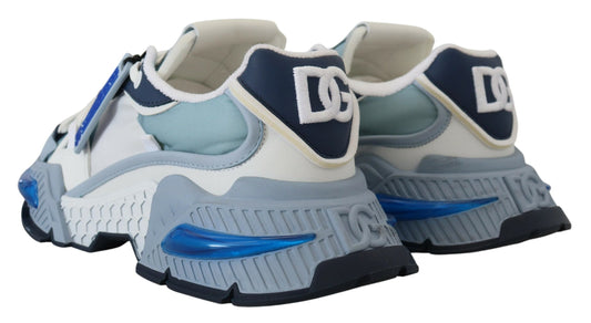 Chic Space-Inspired Sneakers in White & Blue