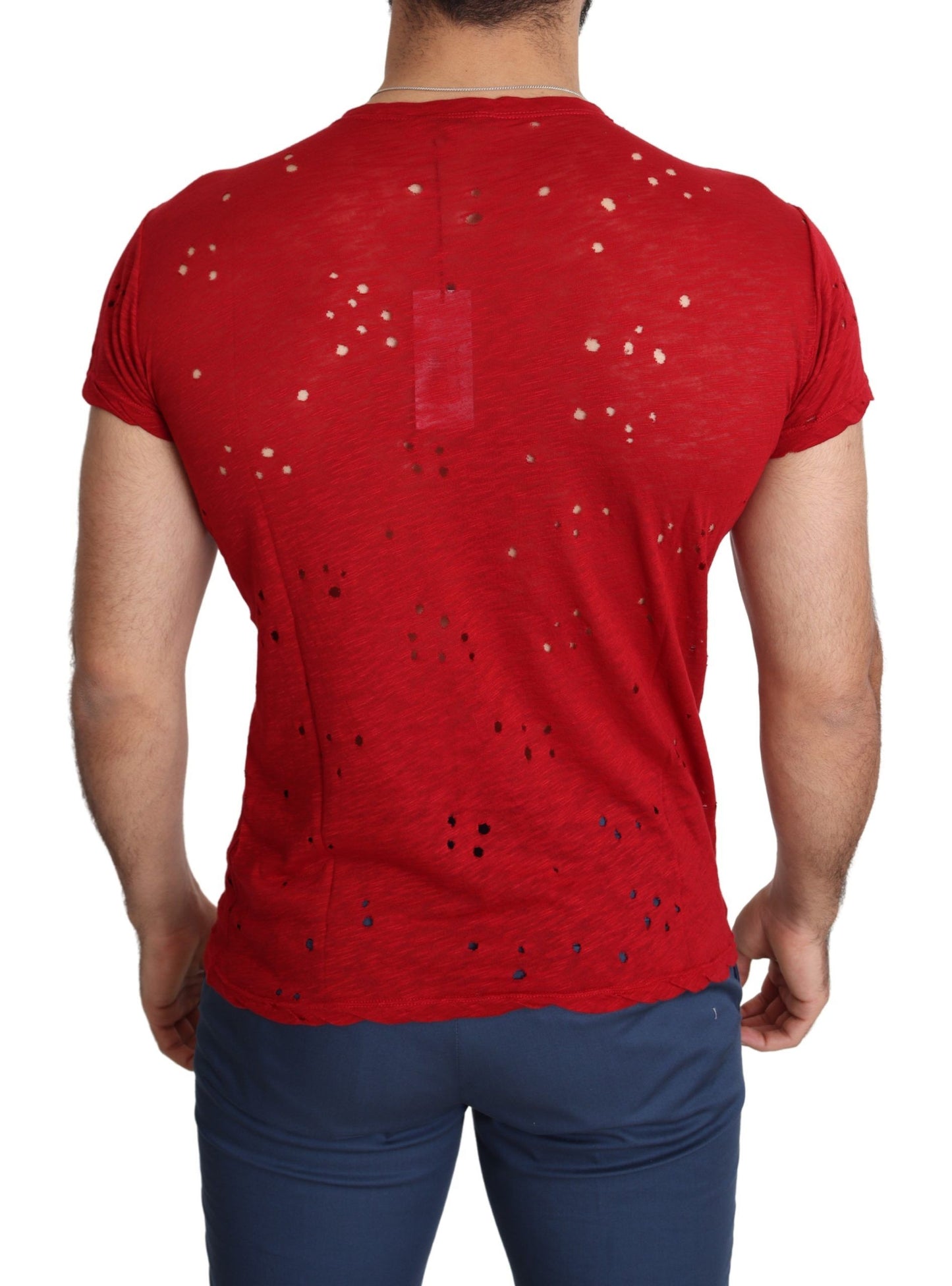 Radiant Red Cotton Tee Perfect For Everyday Style