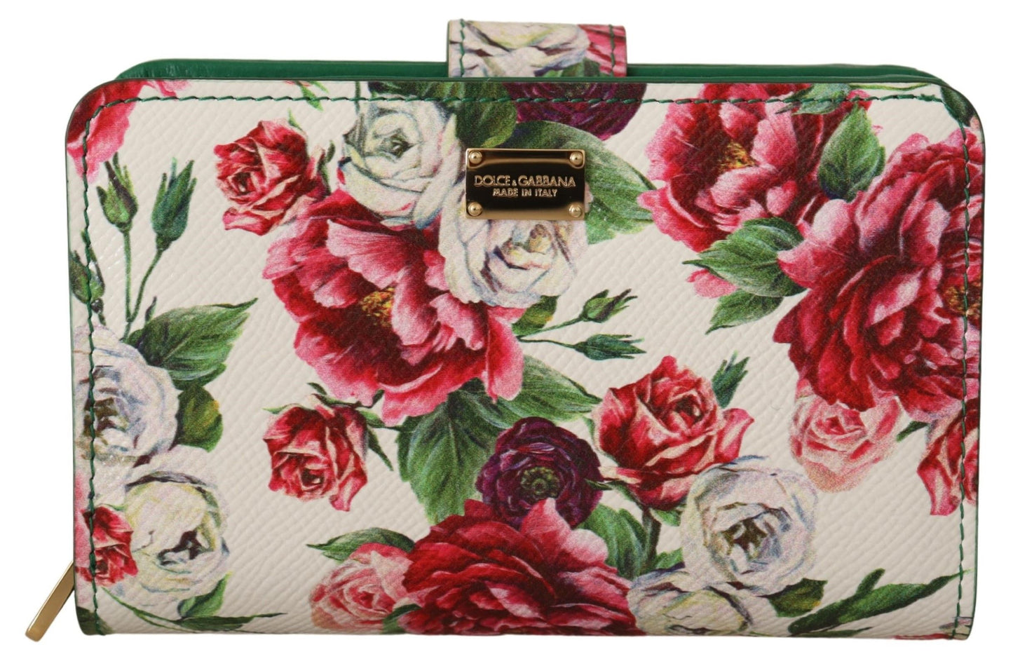 Multicolor Floral Leather Continental Wallet