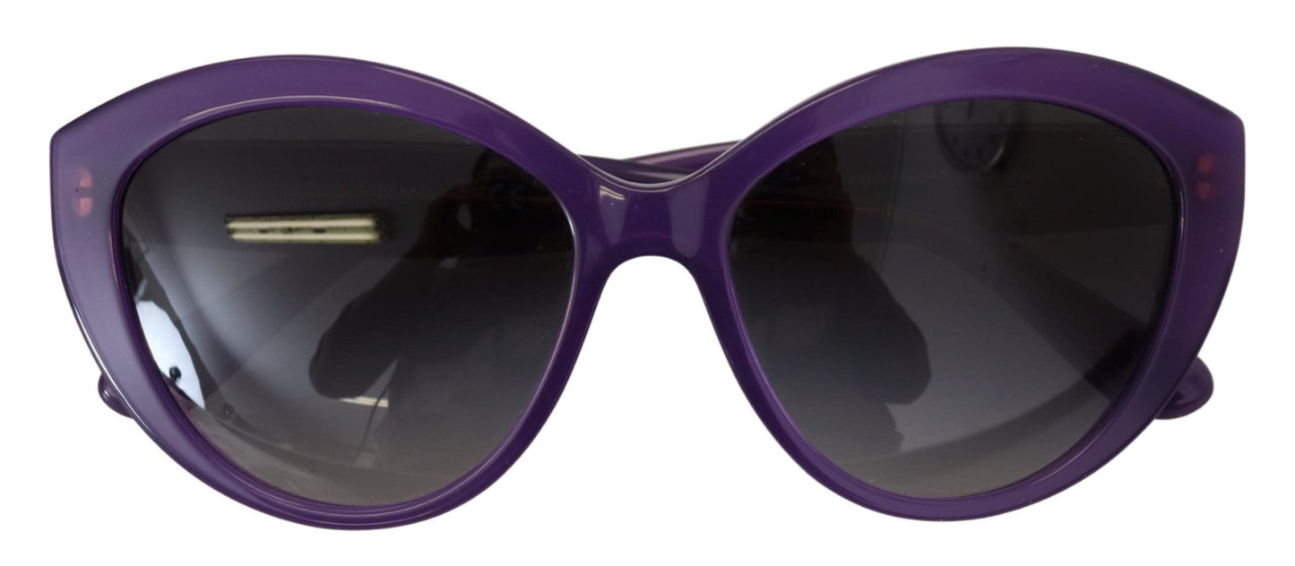 Chic Purple Cat-Eye Designer Sunglasses