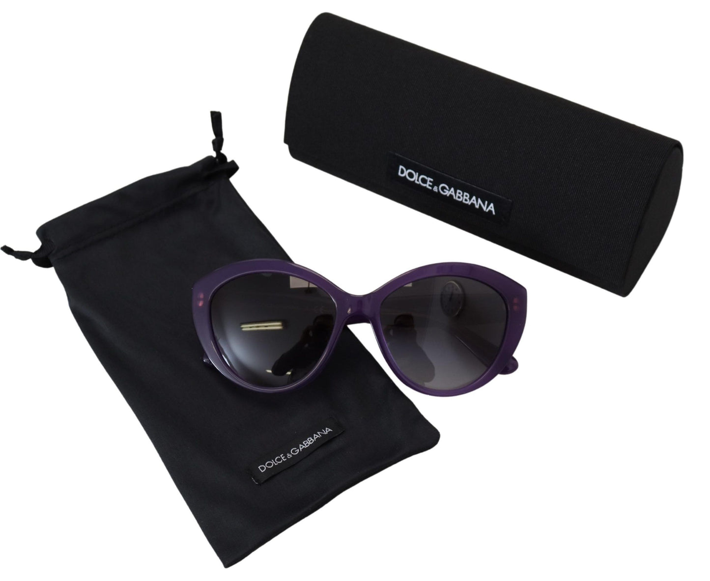Chic Purple Cat-Eye Designer Sunglasses