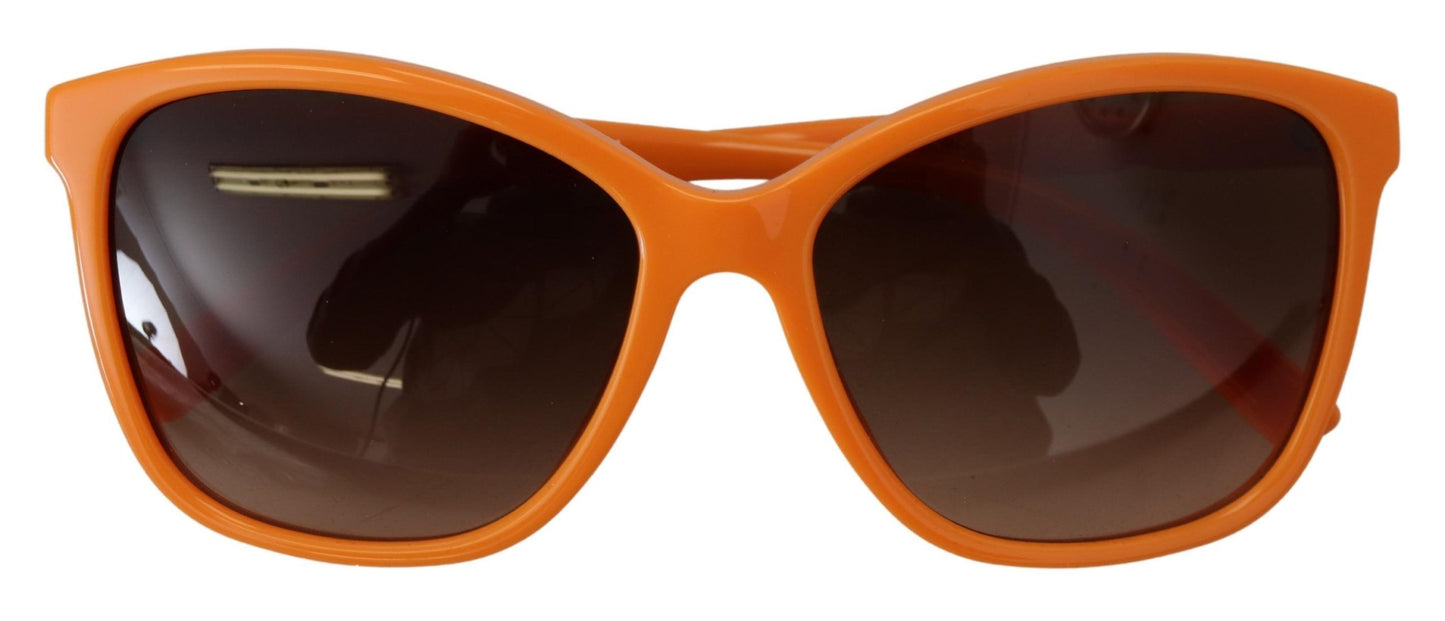 Chic Orange Round Sunglasses for Women