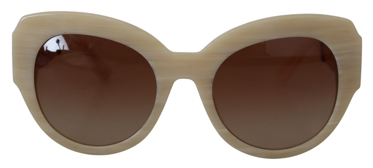Chic Beige Acetate Sunglasses for Women