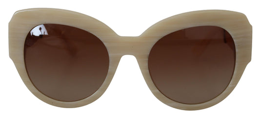 Chic Beige Acetate Sunglasses for Women