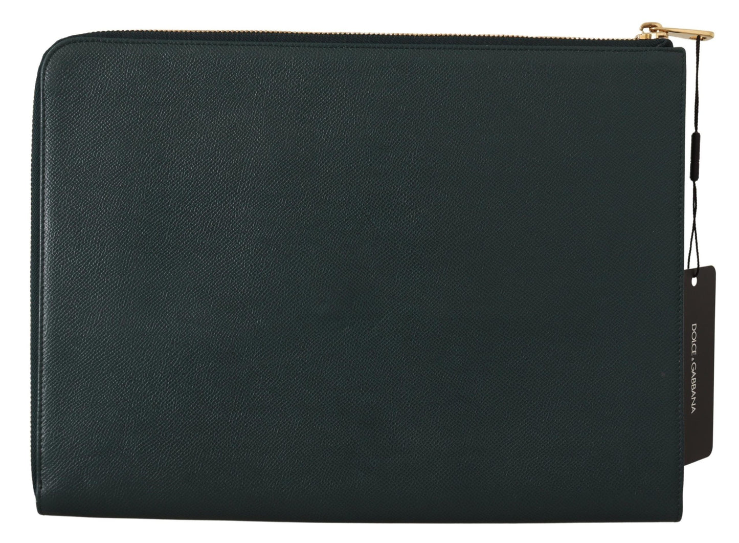 Elegant Green Leather Document Holder