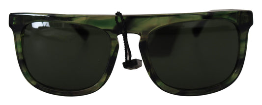 Chic Green Acetate Women's Sunglasses