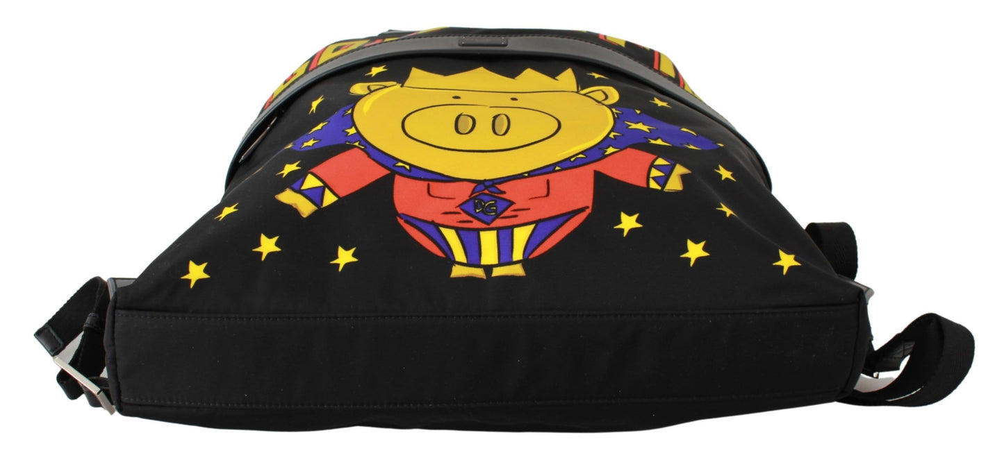 Black Super Pig of the Year Backpack Bag