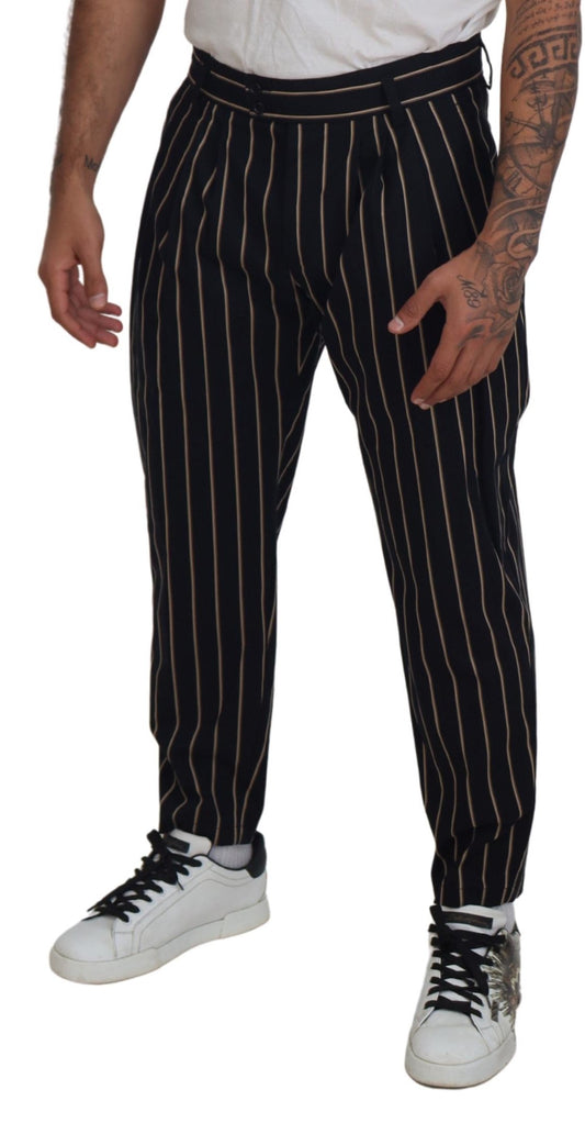 Elegant Striped Chino Tapered Pants