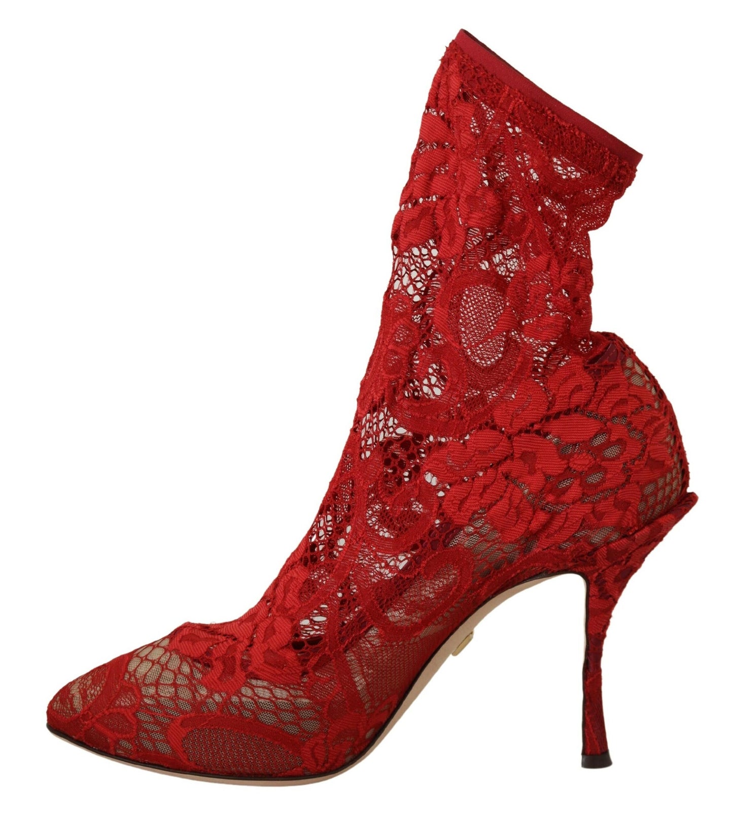 Radiant Red Lace Taormina High Heels
