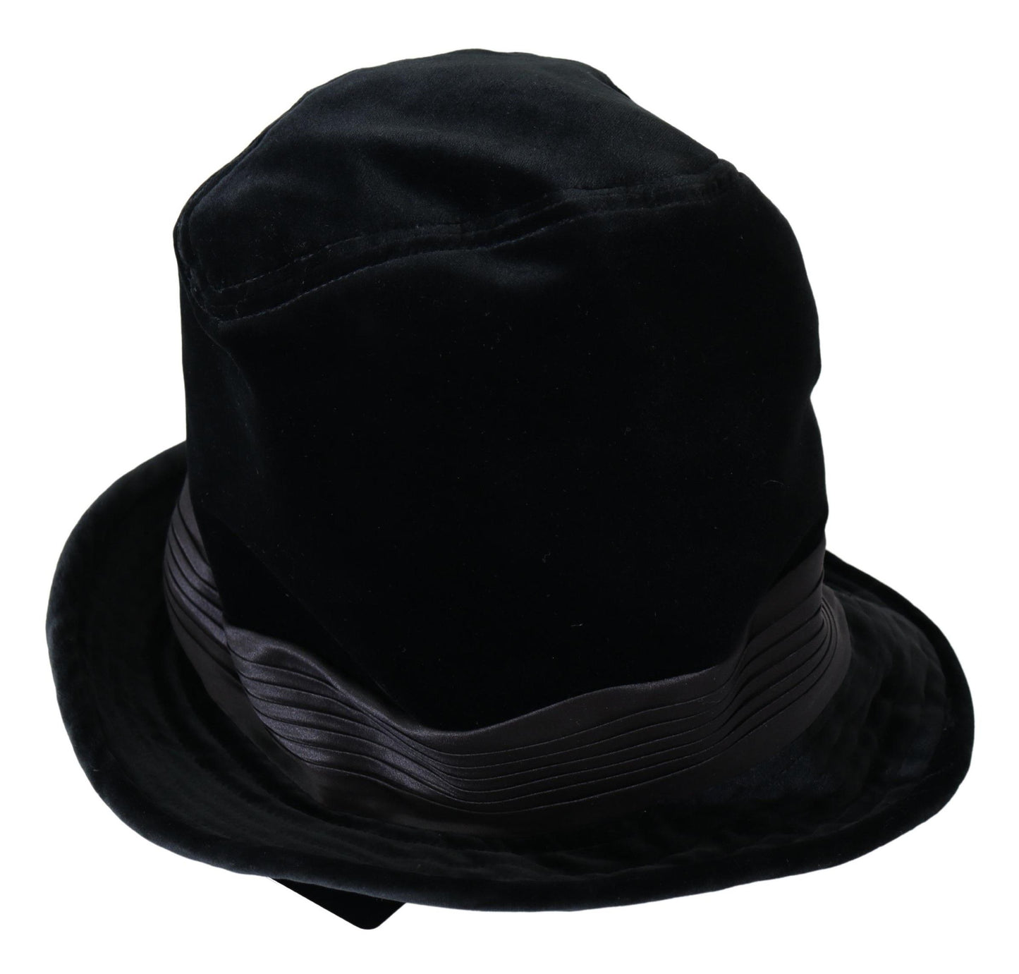 Elegant Velvet Wide-Brimmed Bucket Hat