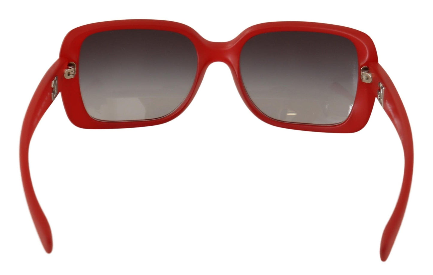 Elegant Rectangular Men's Red Sunglasses