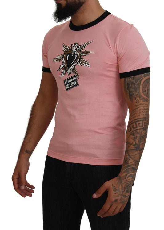 Chic Pink Short Sleeve Logo Tee