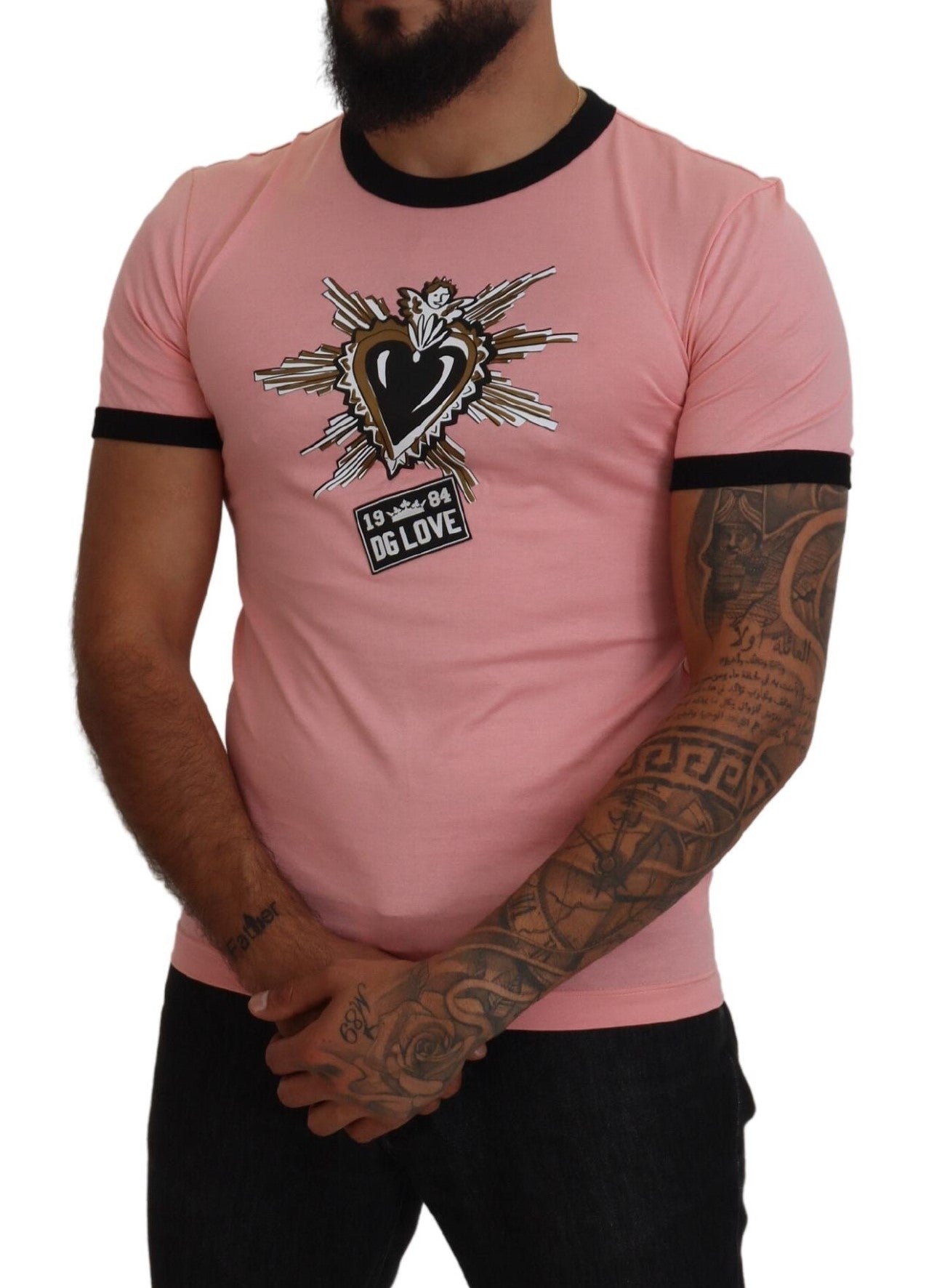 Chic Pink Short Sleeve Logo Tee