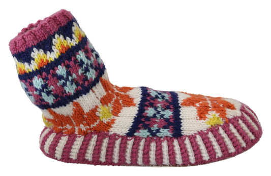 Multicolor Wool Booties for Sophisticated Comfort