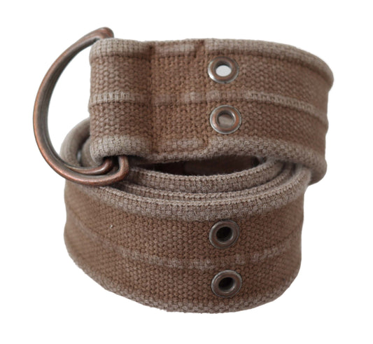 Chic Beige Leather Adjustable Belt