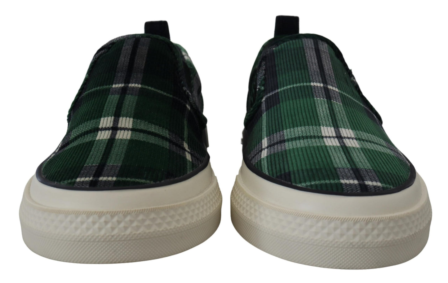 Elegant Velvet Green Loafers Sneakers