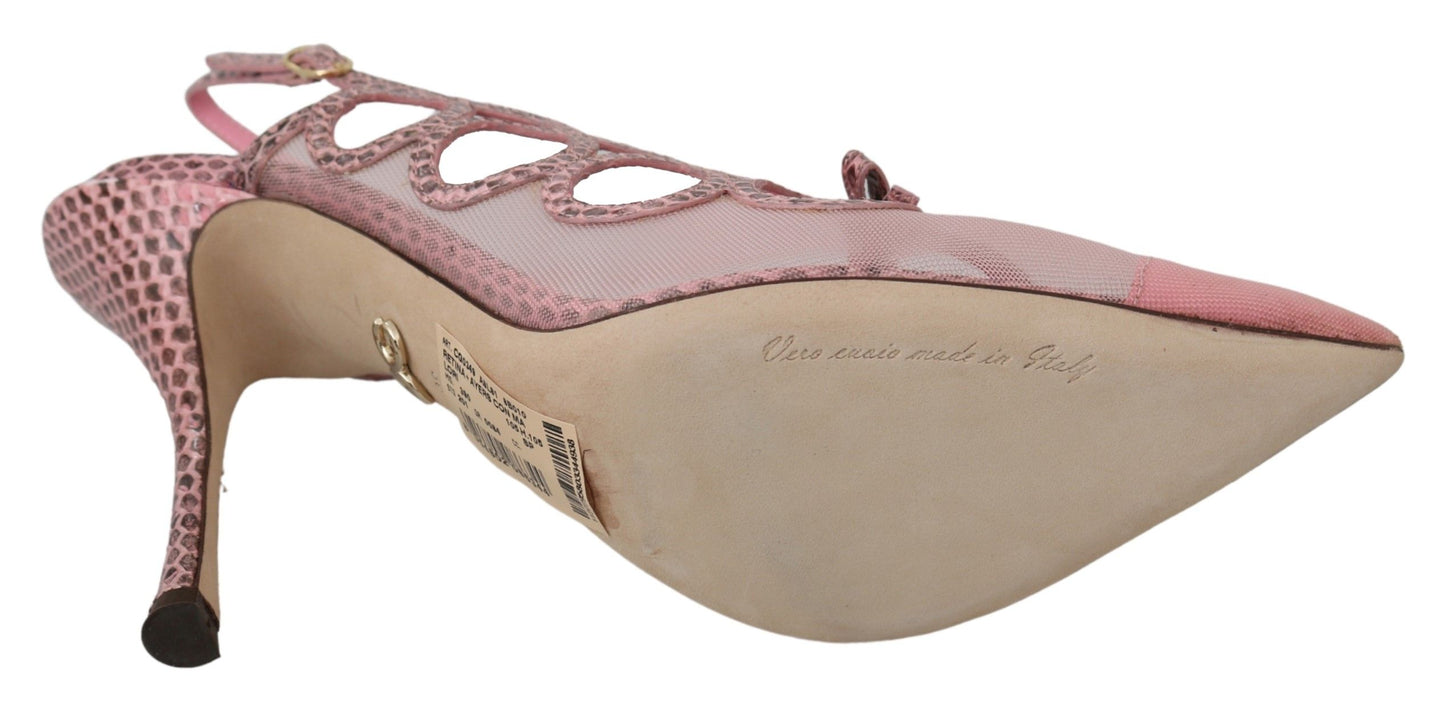 Elegant Pink Slingback Sandals