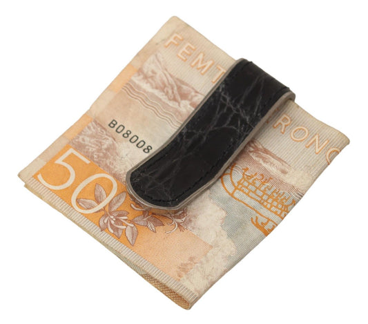 Elegant Caiman Leather Money Clip