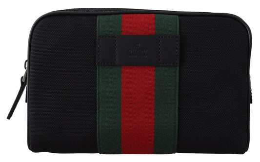 Nylon Web Red Green Waist Belt Bag