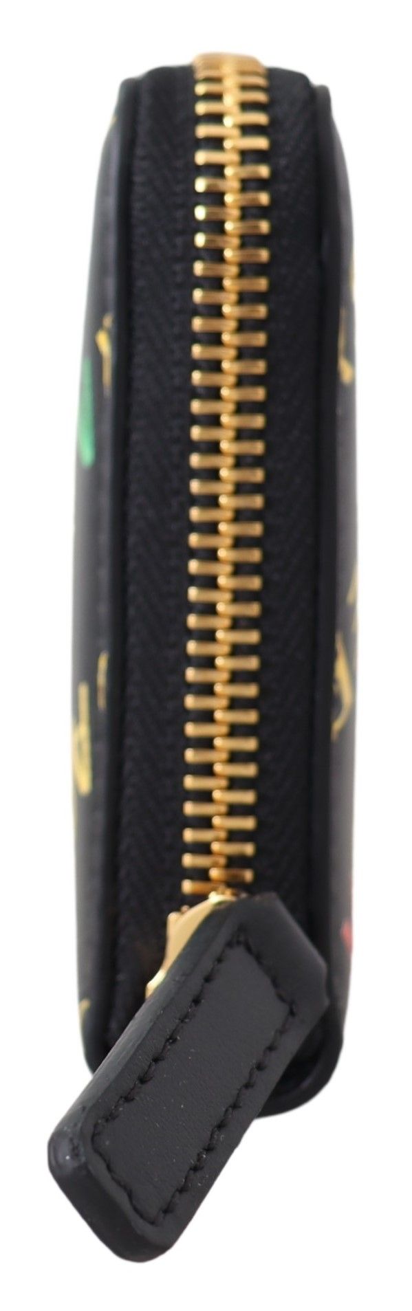 Elegant Black Zip Around Leather Wallet