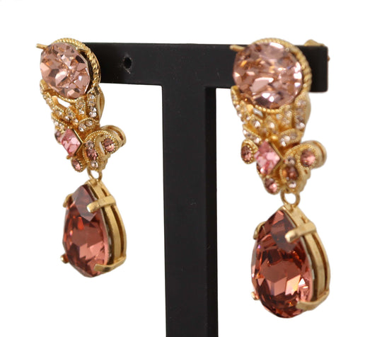 Elegant Baroque Crystal Drop Earrings