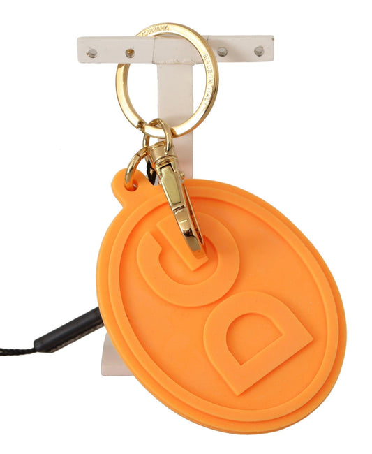 Stunning Orange Gold Keychain & Bag Charm