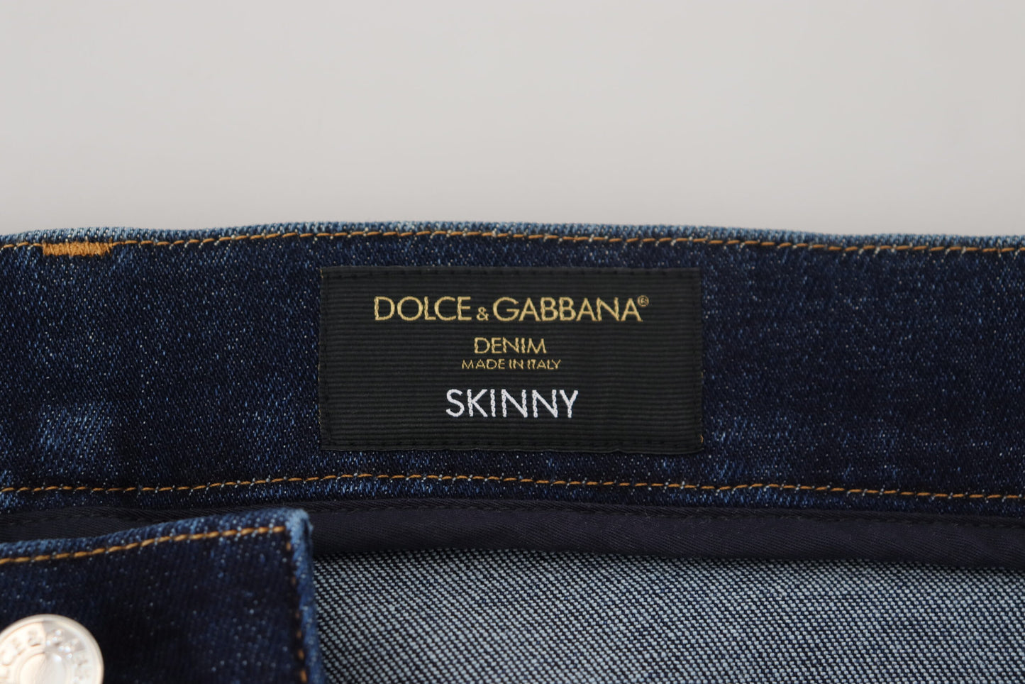 Elegant Slim Fit Dark Blue Denim Jeans