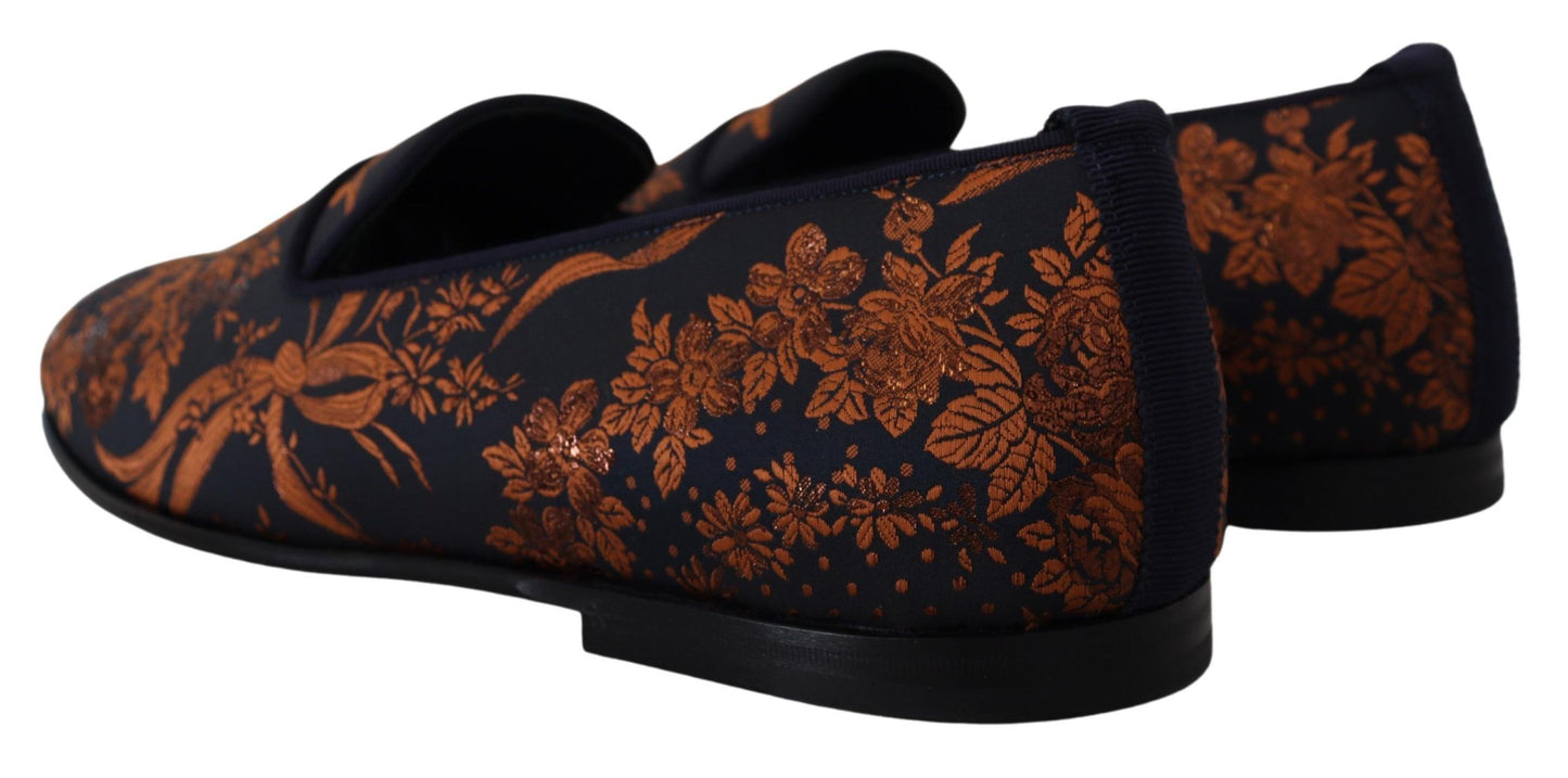 Elegant Floral Slip-On Loafers