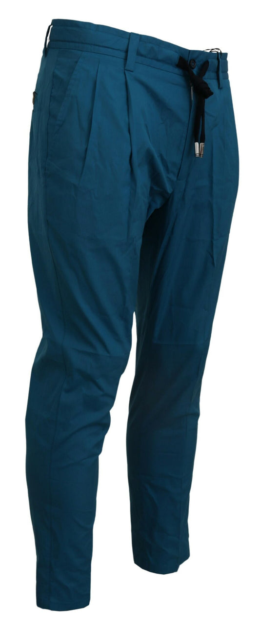 Casual Blue Chinos Trousers Pants