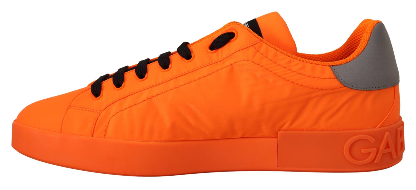 Elegant Orange Casual Sneakers