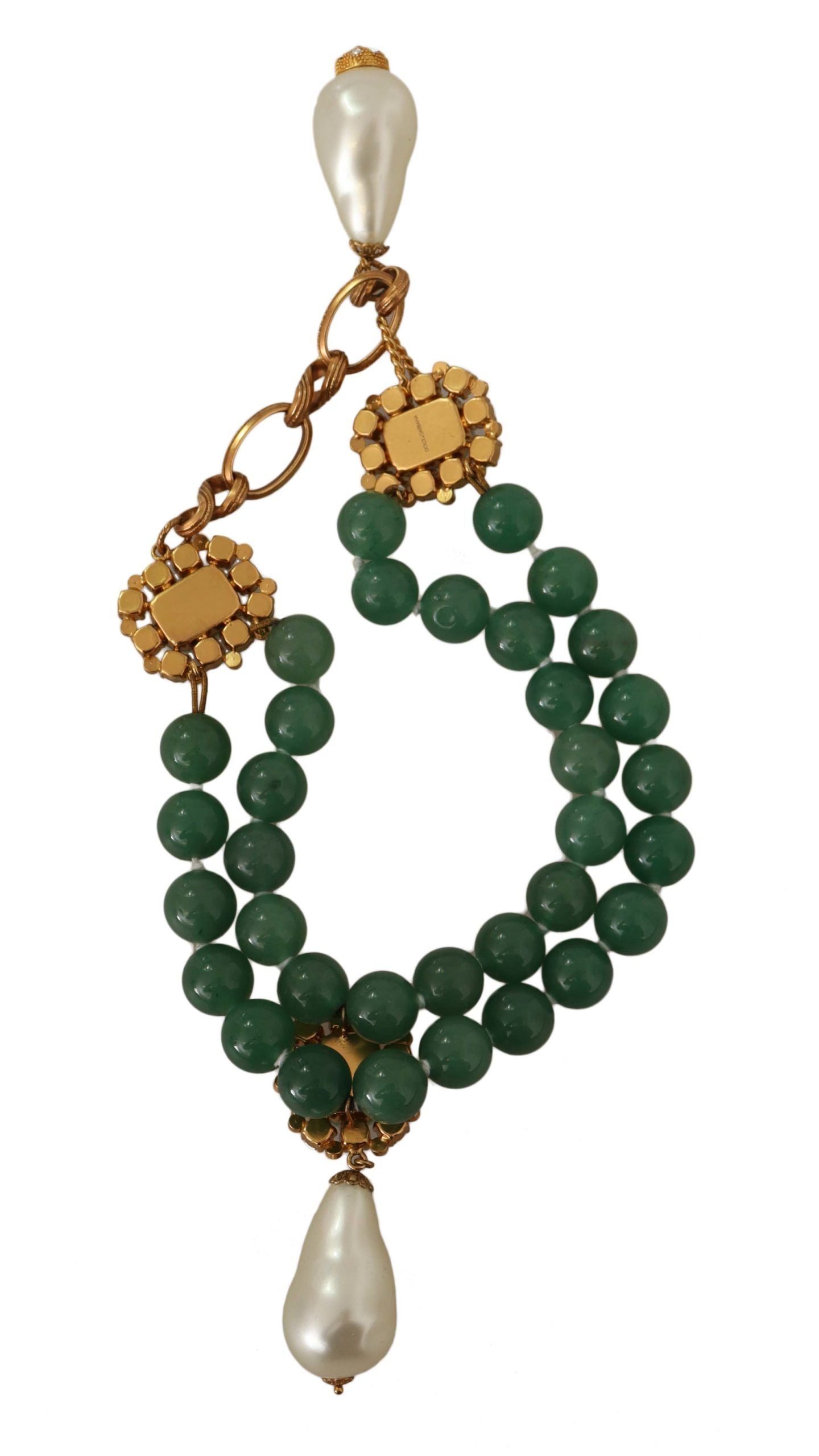 Elegant Gemstone Twisted Chain Charm Necklace