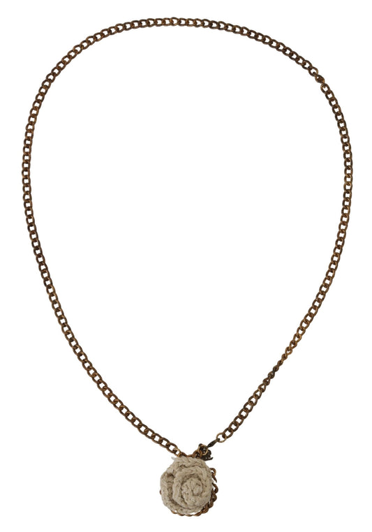 Ermanno Scervino Gold Tone Luxury Necklace