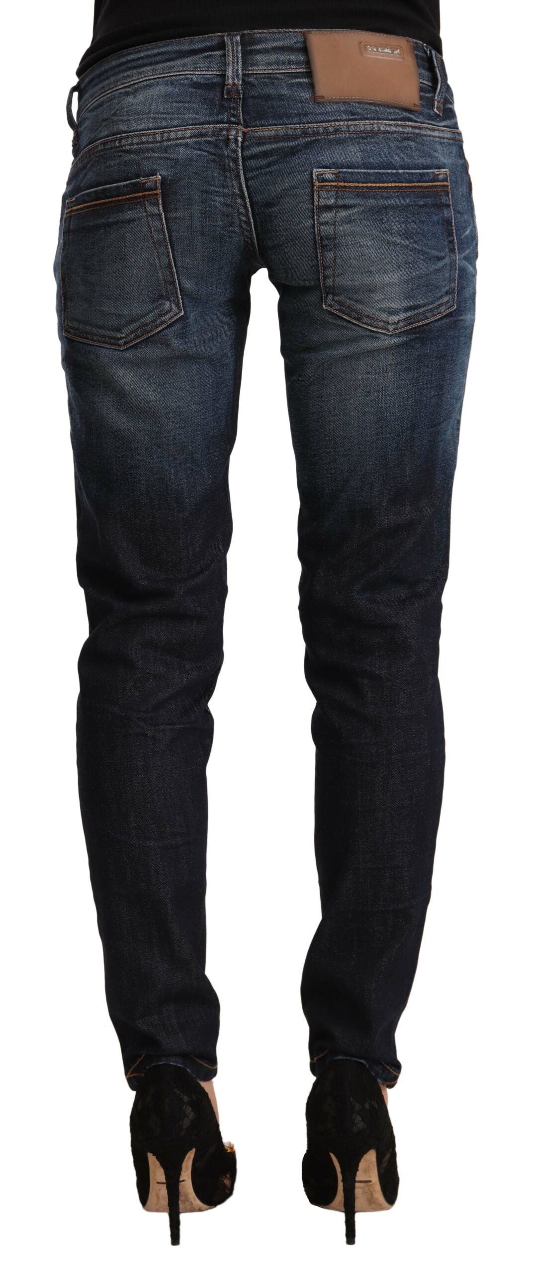 Chic Slim Fit Blue Washed Jeans