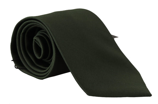 Elegant Silk Green Tie