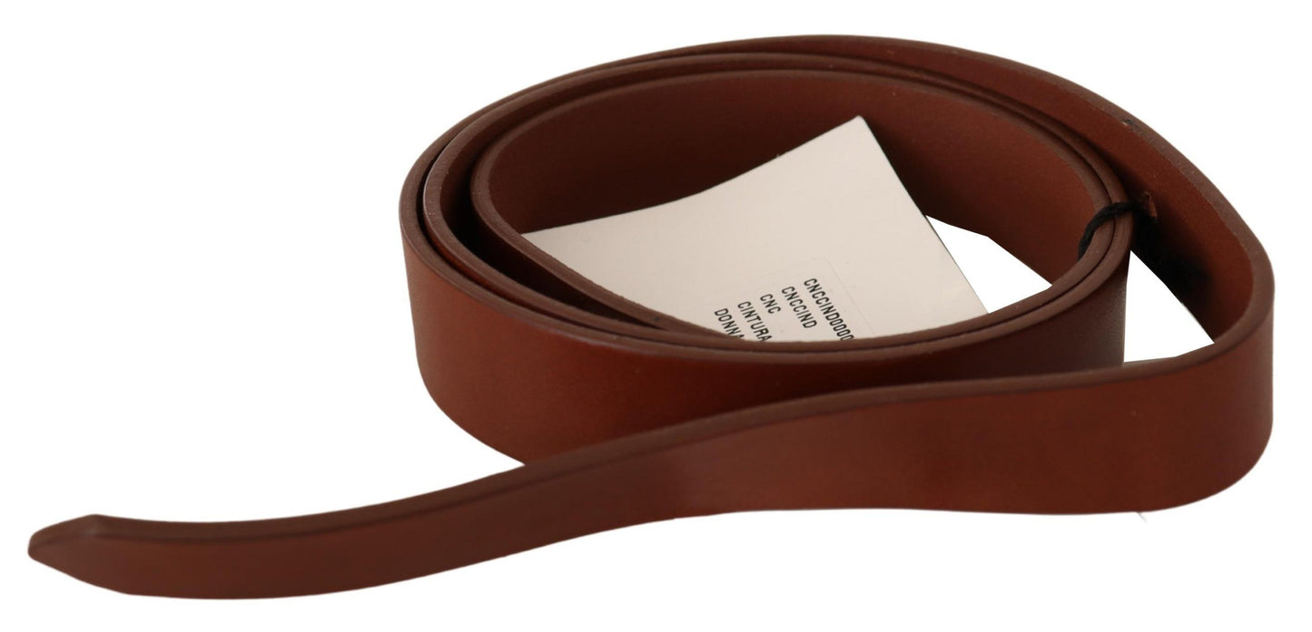 Elegant Brown Leather Fashion Belt