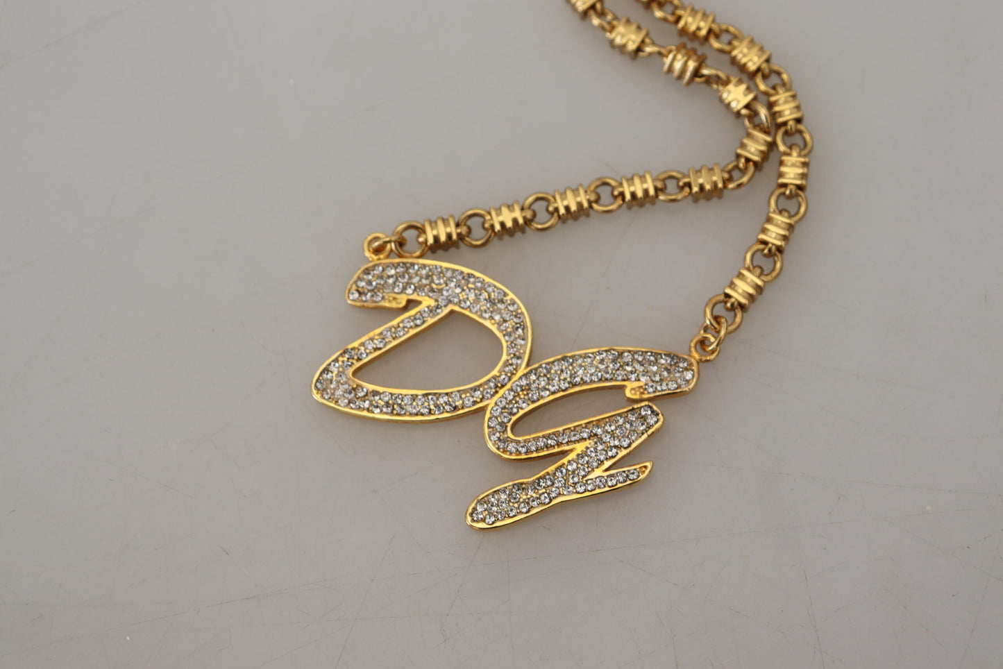 Elegant Gold Crystal Statement Necklace