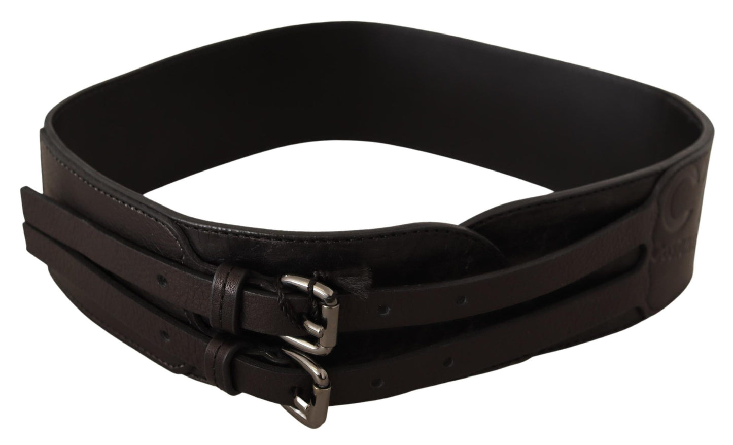 Elegant Double Buckle Leather Belt