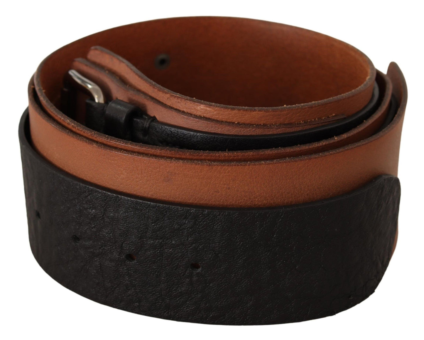 Elegant Dual-Tone Leather Fashion Belt