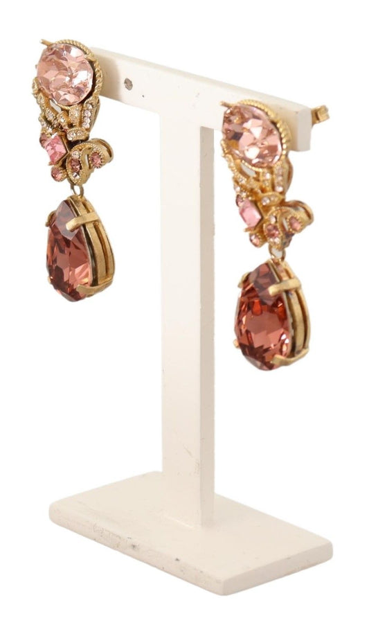 Elegant Gold Plated Crystal Earrings