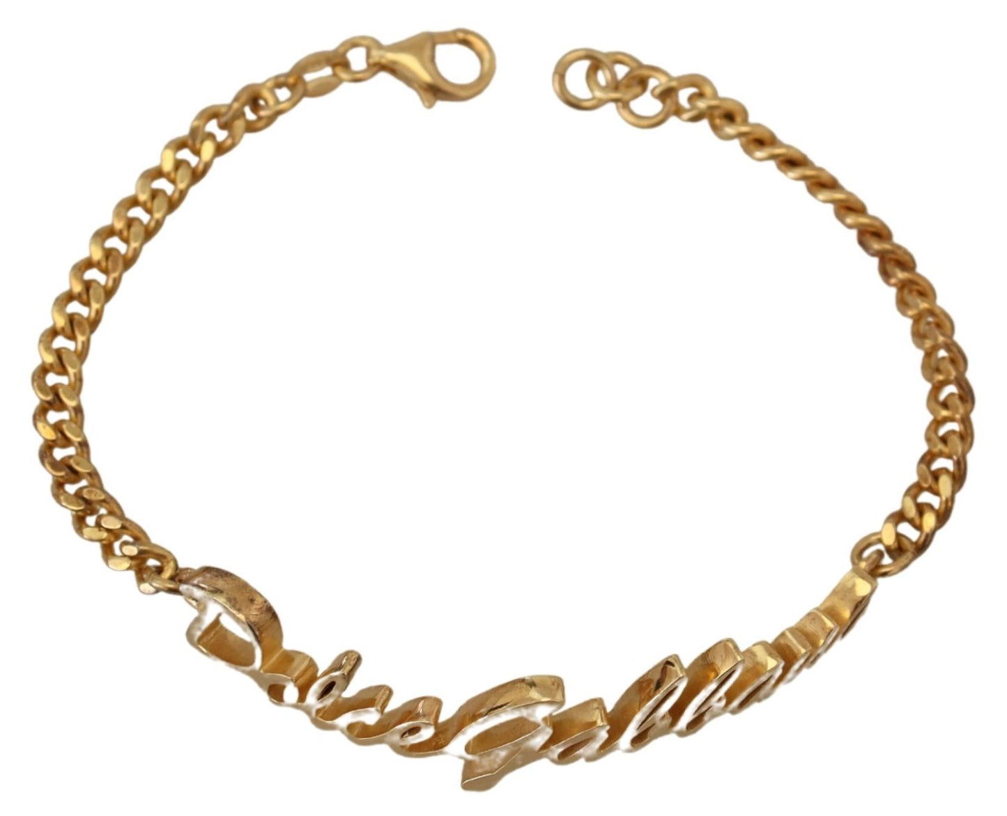 Elegant Gold-Toned Sterling Bracelet