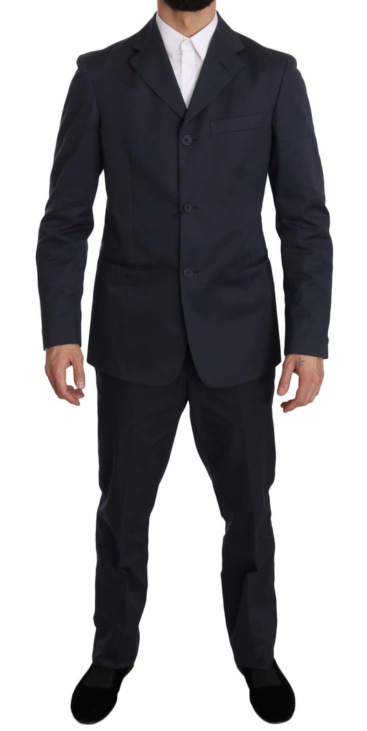 Elegant Blue Two-Piece Suit