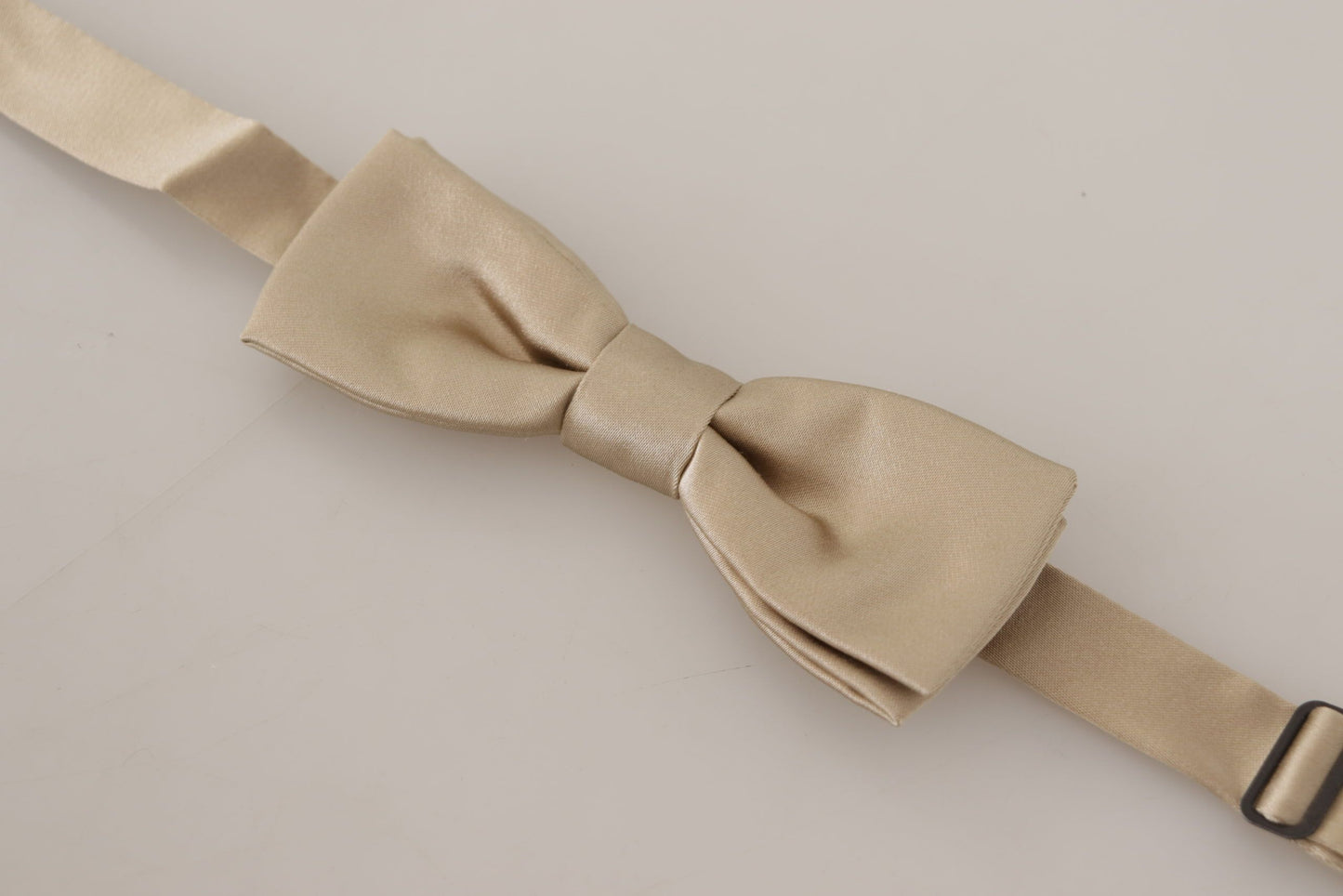 Dazzling Gold Silk Bow Tie