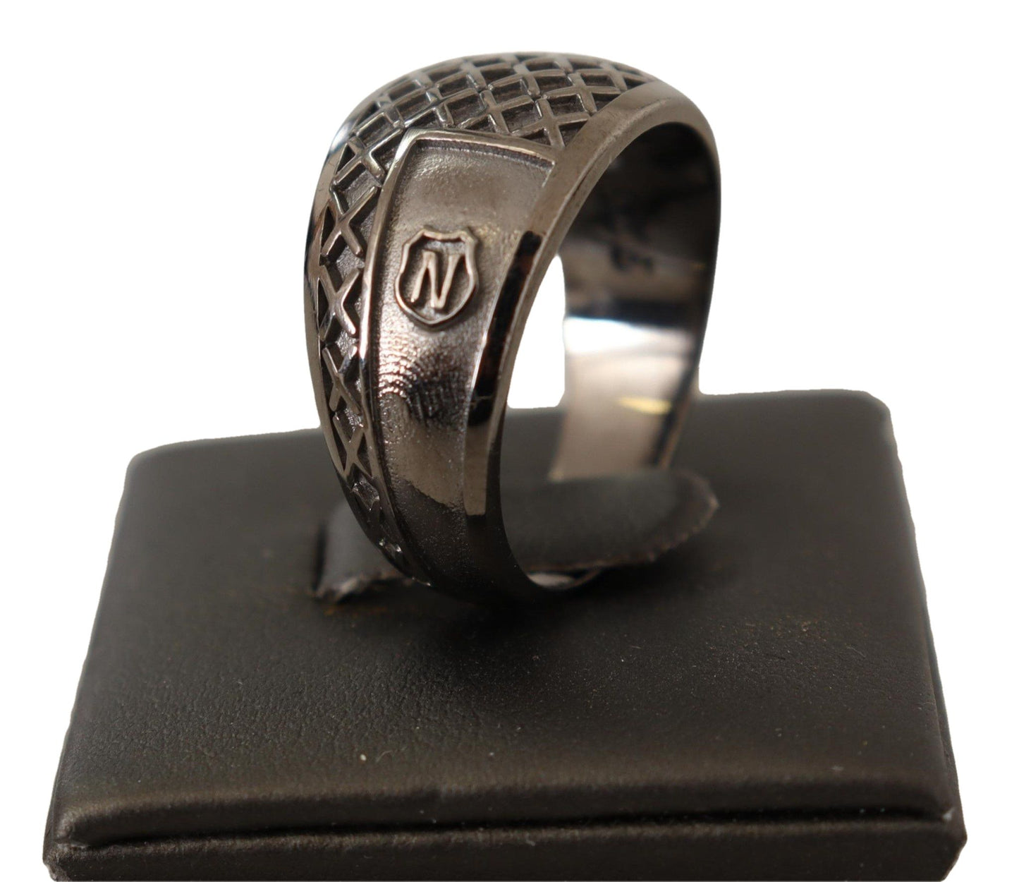 Exquisite Silver Mens Statement Ring
