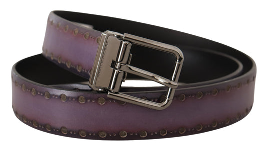 Radiant Violet Leather Belt