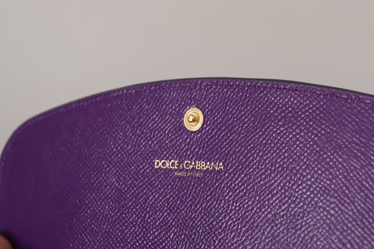 Elegant Purple Leather Shoulder Bag