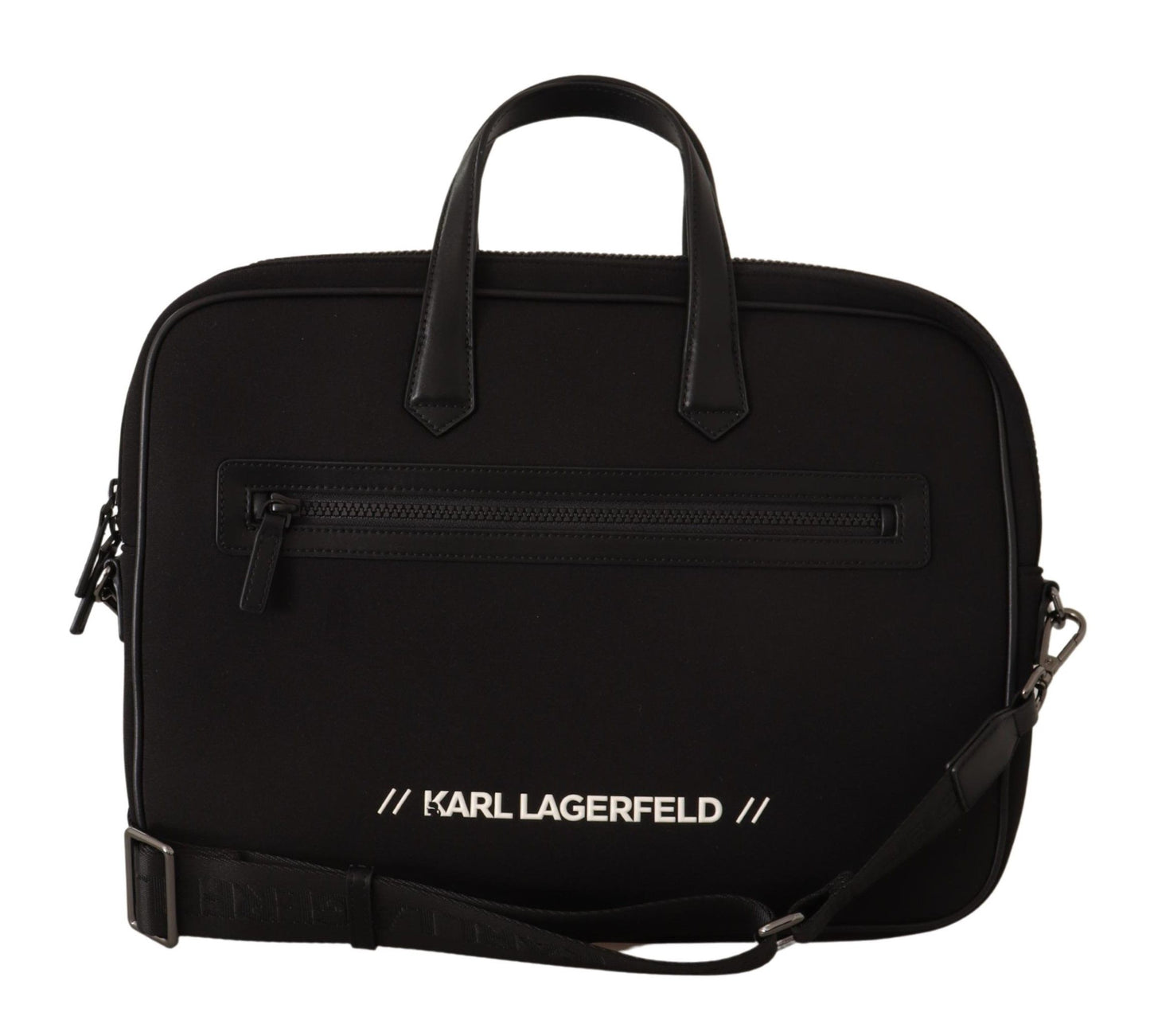 Sleek Nylon Laptop Crossbody Bag For Sophisticated Style