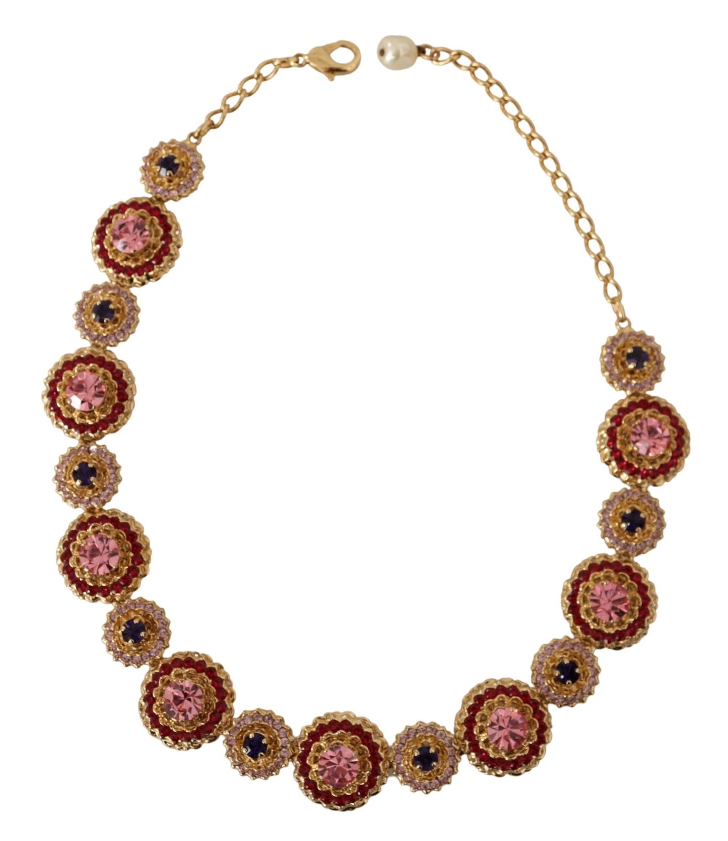 Elegant Multicolor Crystal Charm Necklace