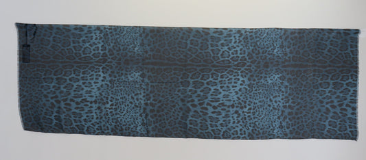 Elegant Leopard Silk Scarf