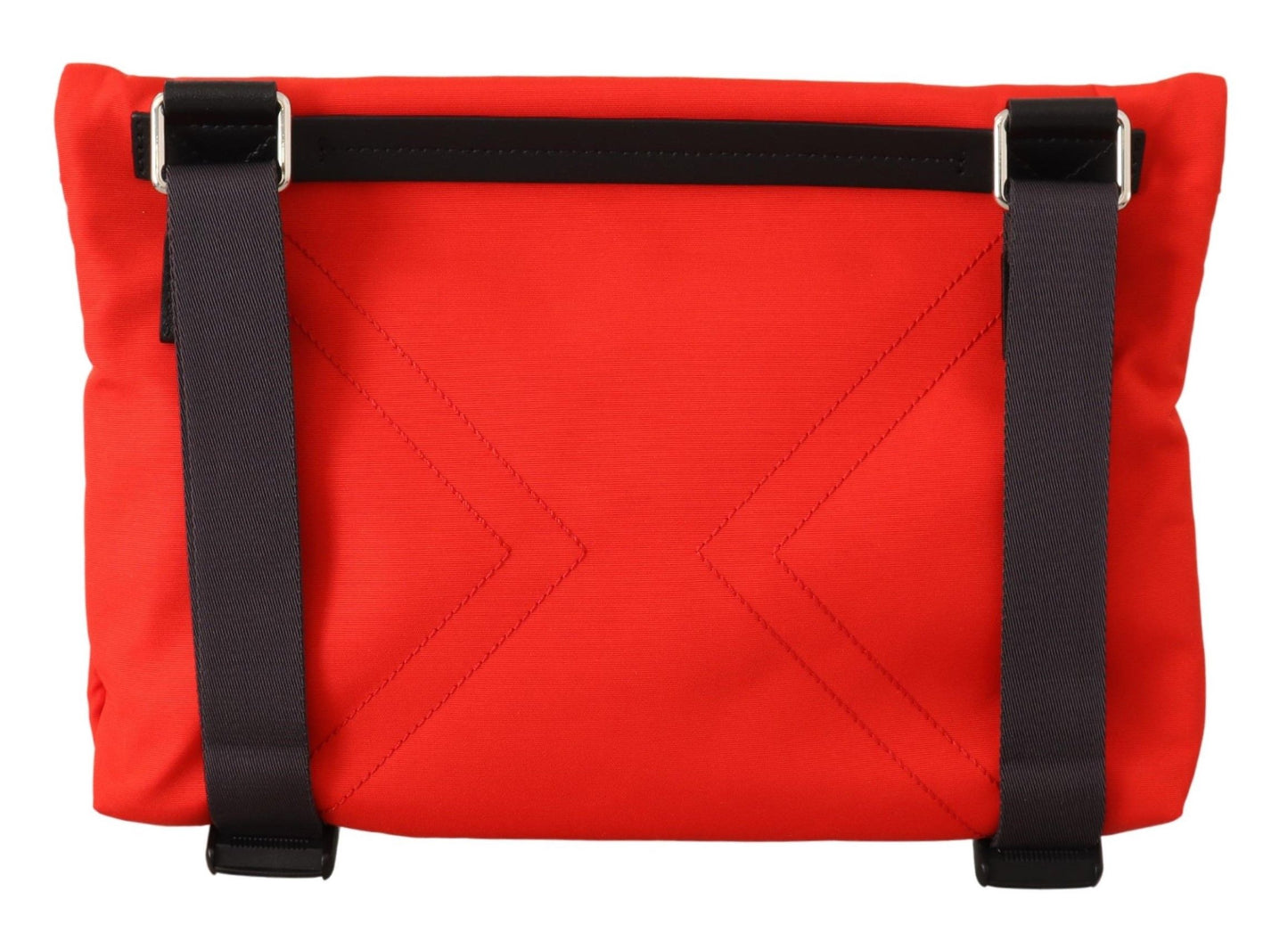Chic Red and Black Downtown Crossbody Bag